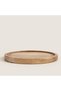 Raye Wooden Presentation Plate 30X30X2.5 cm Natural - 4