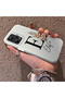 Redmi Note 12 Pro 5g Compatible Silicone Edge Hard Back Case Letter E Patterned Couple Phone Case - 2