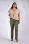 Women's Plus Size Lycra Pants Khaki - 5