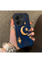Poco M6 Compatible Silicone Edge Hard Back Case Crescent and Star Pattern Phone Case - 3