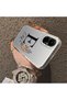 Realme 12 Lite Compatible Silicone Edge Hard Back Case Letter E Patterned Couple Phone Case - 4