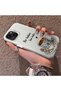 iPhone 13 Compatible Silicone Edge Hard Back Case Turkish Coffee Patterned Phone Case - 2