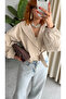 Premium Trend Belt Detailed Bomber Trench Coat - 3