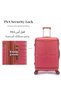 4 Pcs PP Luggage Set 14/20/24/28 Inch with Cosmetic Case, TSA Lock Hard Shell Suitcases & 360° Spinner Wheels, Lightweight Unisex Travel Luggage - 5
