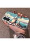 Samsung Galaxy S21 Fe Compatible Silicone Edge Hard Back Case Galata Tower Patterned Phone Case - 2
