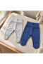 2-Piece Baby Pants with Booties, Wide Foldable Waistband, Interlock - 6