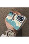 Mi 12t Compatible Silicone Edge Hard Back Case Galata Tower Patterned Phone Case - 4