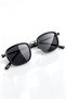 Black Men's Sunglasses Ultra Metal Frame Uv400 Protection