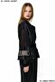 Women's Black Tulle and Stone Detailed Belted Denim Jacket - 4