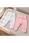 2-Piece Baby Pants with Booties, Wide Foldable Waistband, Interlock - 6