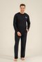Striped Navy Blue Father Son Pajamas Set, 100% Cotton, Adult and Kids Pajamas Prices Are Per Piece - 4