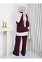 Double Suit with Sudem Garnish and Collar Detail with Zipper - 3