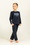 Striped Navy Blue Father Son Pajamas Set, 100% Cotton, Adult and Kids Pajamas Prices Are Per Piece - 2