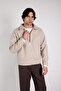 Oversize Zippered Stitched Jacket - 6