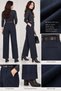 Double Leg Style Side Pocket Pants with Fish Scale Texture - 5