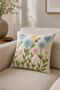 Decorative Floral Cushion Cover 43X43 cm Punch Look 3D Digital Printed Single Sofa Cushion Cover - Wild Daisies - 5