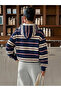Urban Edge 3 Thread Digital Printed Striped Hoodie Sweatshirt - 6