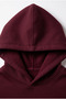 Unisex Soft Textured Wing Stone Printed Design Oversize 3 Thread Hoodie Sweatshirt - 5