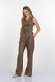 Women's Winter Brown Vivienne Vest Pants Set 1093 - 2