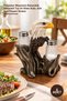 5-Piece Eagle Figured Salt and Pepper Shaker Set – Polyester Desktop Spice Container, Decorative Salt and Pepper Container, Salt and Pepper Shaker