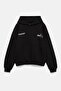 STWD grafik baskılı kapüşonlu sweatshirt - 7