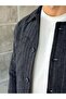 Winter Striped Cashmere Set W Navy Blue - 3