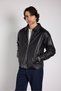 Oversize Zippered Premium Leather Jacket - 2