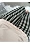 Beige Duck Patterned Striped 100% Cotton Pajama Set - 5