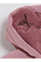 Nevavm Lcw Kids Lilac Fur Hooded Girl's Coat with a Difference - 3