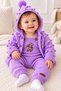 Hand Knitted Baby Girl Set, Set of 4 – Cardigan, Hat, Jumpsuit, Booties 6-18 Months - 7