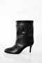 Black Heeled Classic Boots 25163