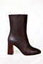 Brown Heeled Boots 24454