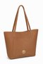 Jkln Genuine Leather Women's Shoulder Bag Large Volume Daily Dark Beige Handbag Zd345 - 2