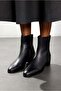 Black Leather Classic Boots 25489