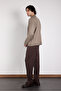 Oversize Polo Collar Buttoned Knit Sweater - 4