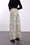 Ecru Leopard Patterned Trousers 19144 - 5