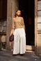 Women's Blouse with Mesh Detail on Shoulders and Sleeves - 3