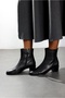 Black Leather Classic Boots 25489 - 4