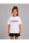 Girl's and Boy's Manifest Purple Logo Printed 100% Organic Cotton T-Shirt