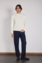 Knitted Patterned Crew Neck Sweater - 3