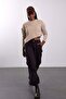 Plum Elastic Waist Cargo Pants 581163 - 2