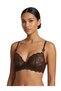 Donlaritta Brown Underwire Non-Padded Lace Guipure Bra - 6