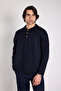 Oversize Polo Collar Buttoned Knit Sweater - 4