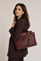 Jkln Women's Shoulder Bag Large Volume Casual Burgundy Handbag Im619-1 - 4