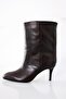 Brown Heeled Classic Boots 25163
