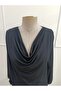 Women's long sleeve crew neck sandy blouse - 8