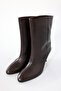 Brown Heeled Classic Boots 25163 - 2