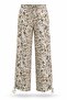 Ecru Leopard Patterned Trousers 19144