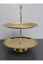 Luxury 2-Tier Stainless Steel Cookie Stand with Stand, Decorative Presentation Tray, Multi-Tier Serving Tray, Cookie Holder, Candy Holder, Chocolate Holder, Tray - 3
