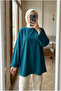 Women's Oversize Lace-Up Long Tunic 75 cm - 2